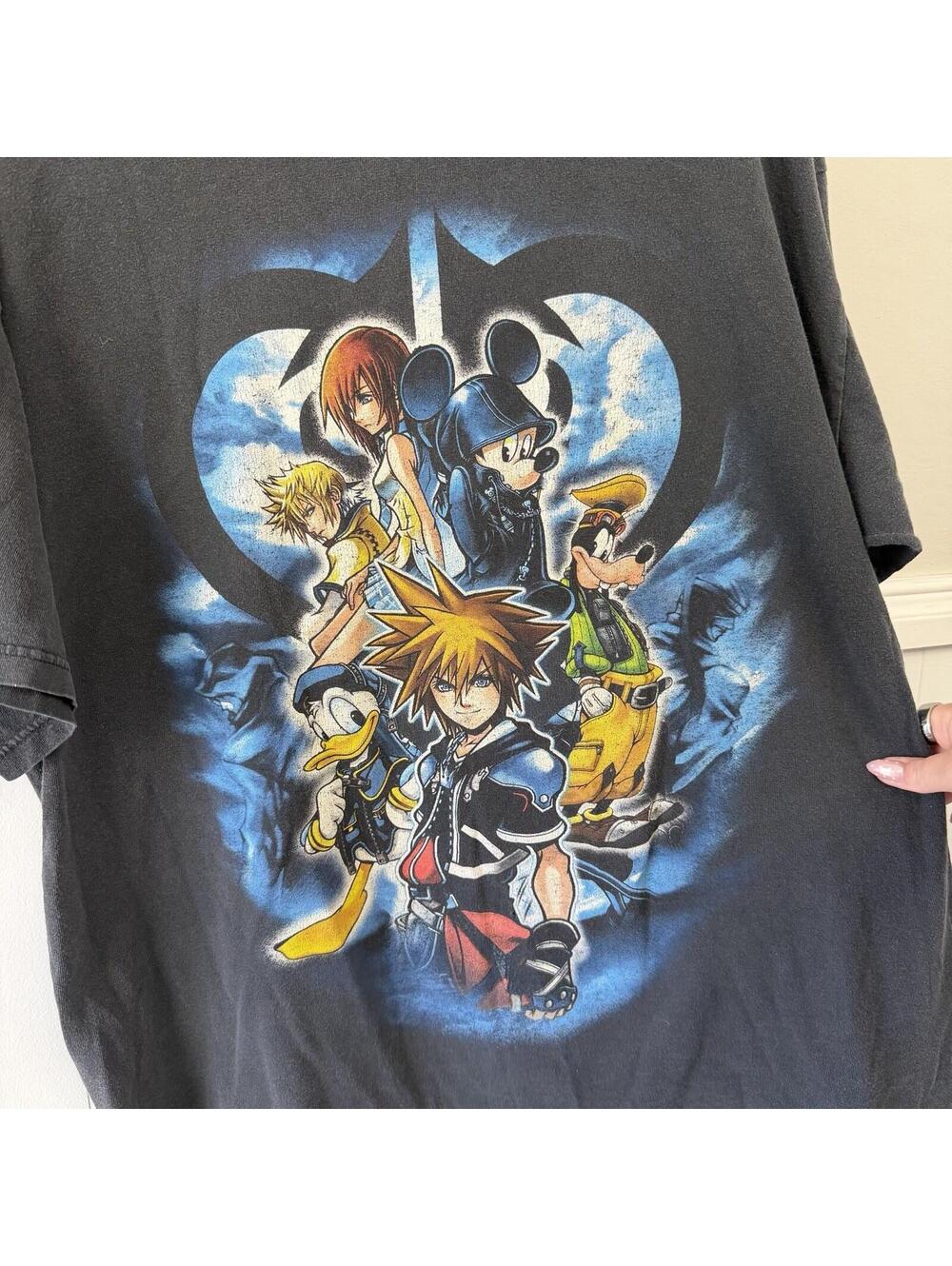 Disney Kingdom Hearts Mad Engine Tee T-Shirt RARE Mickey Mouse Donald Duck XL - Picture 2 of 4